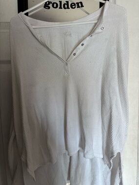 OFFLINE by Aerie Waffle Henley Thermal Long Sleeve T-Shirt